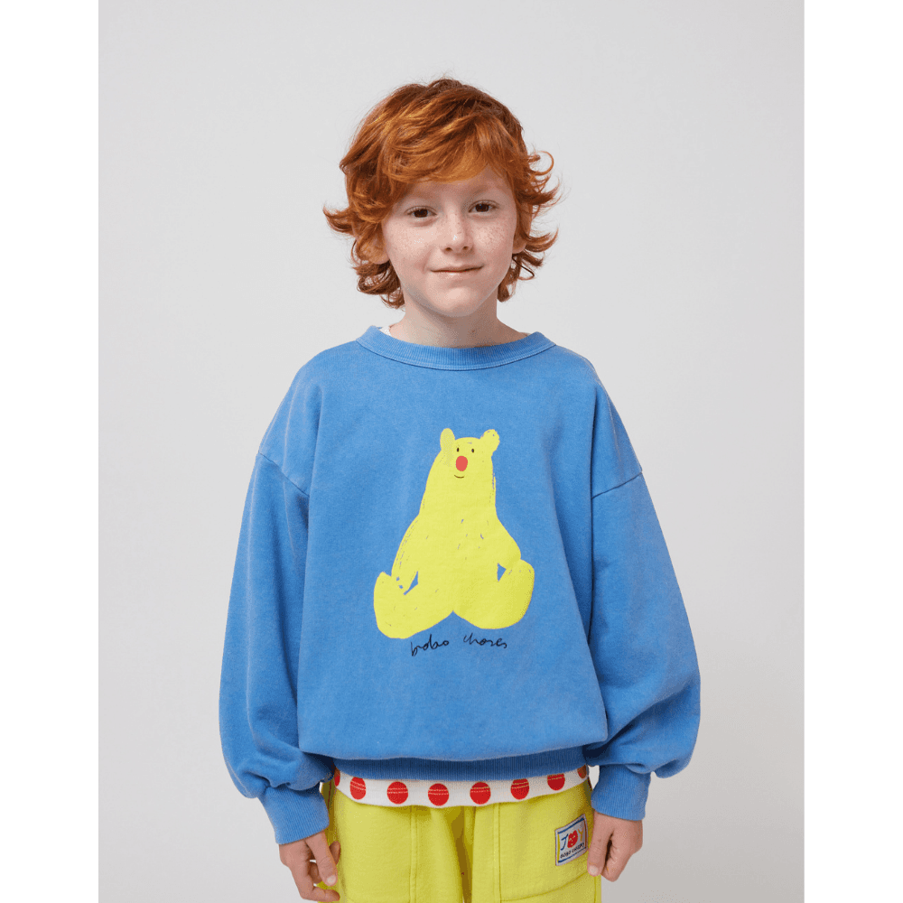 Bobo Choses / Hug Me Bear Sweatshirt / Blå — billede 2