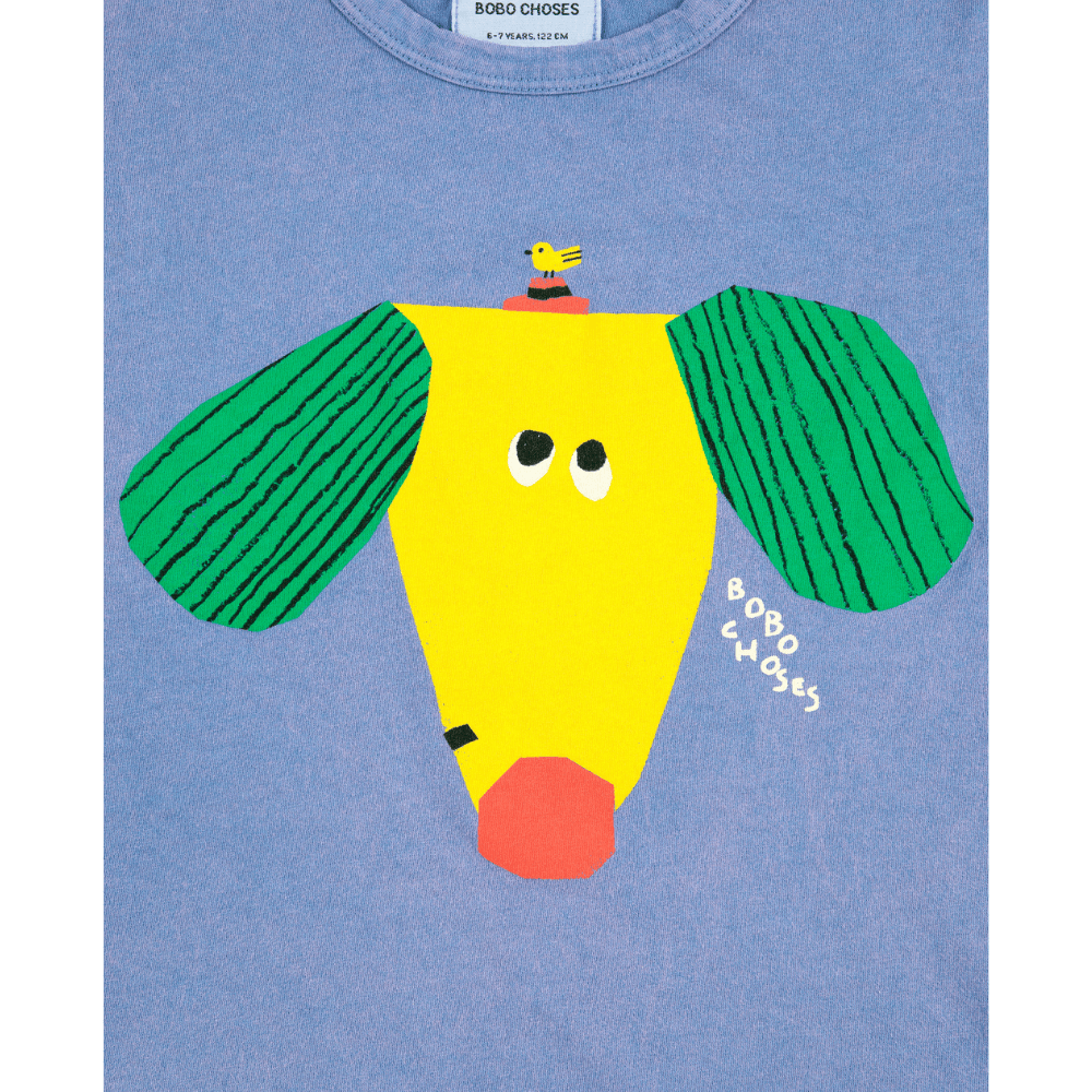 Bobo Choses / Happy Dog Langærmet T-shirt / Blå — billede 2