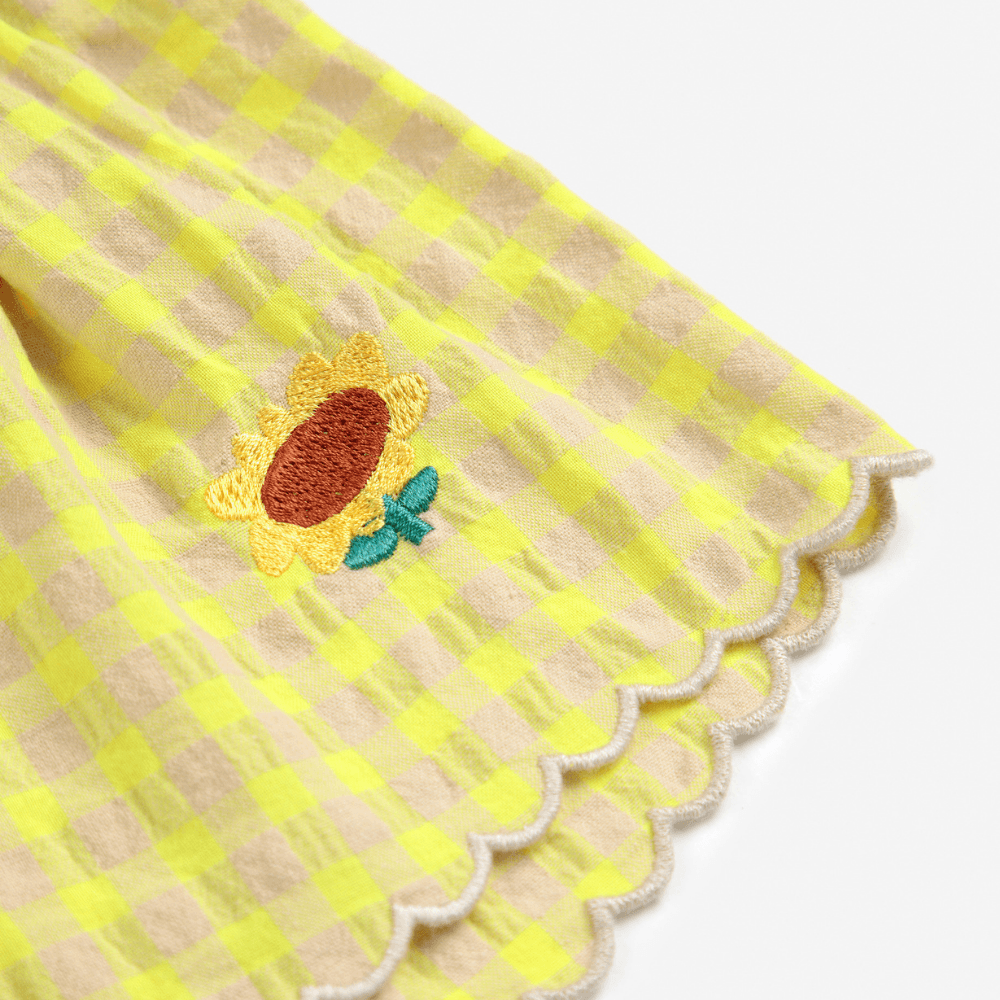 Bobo Choses / Vichy Ternede Baby Shorts / Gul — billede 2