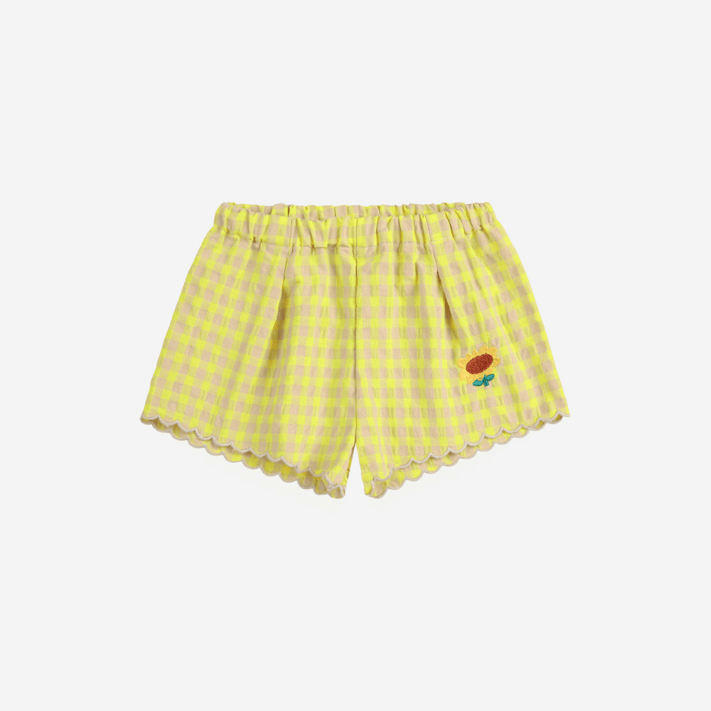 Bobo Choses — Bobo Choses / Vichy Ternede Baby Shorts / Gul