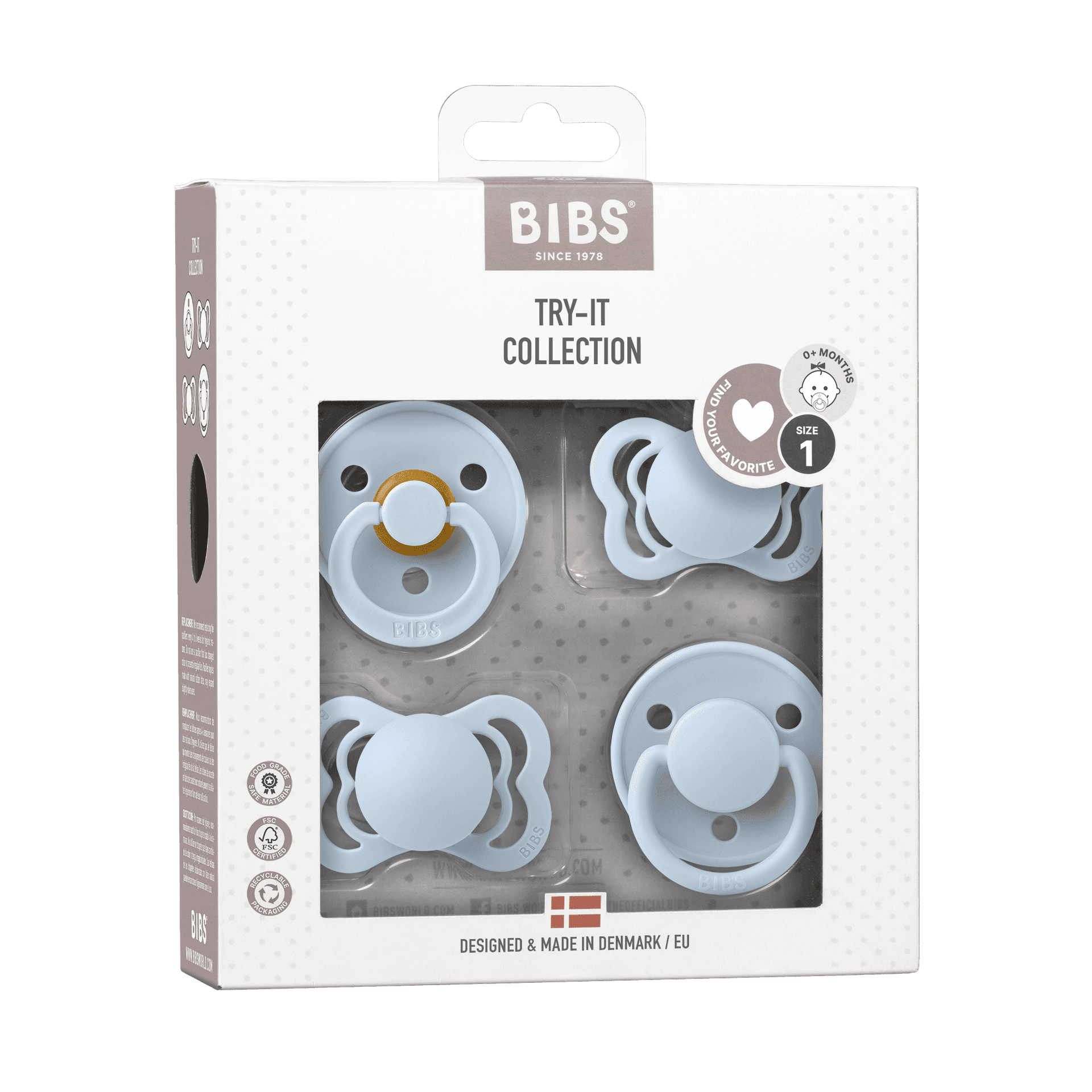 BIBS Try-It Collection Baby Blue — billede 1