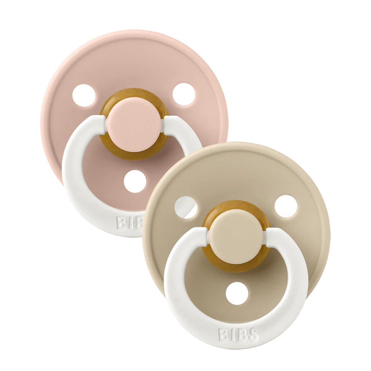 BIBS Colour Glow 2 Pak Vanilla/Blush — billede 1