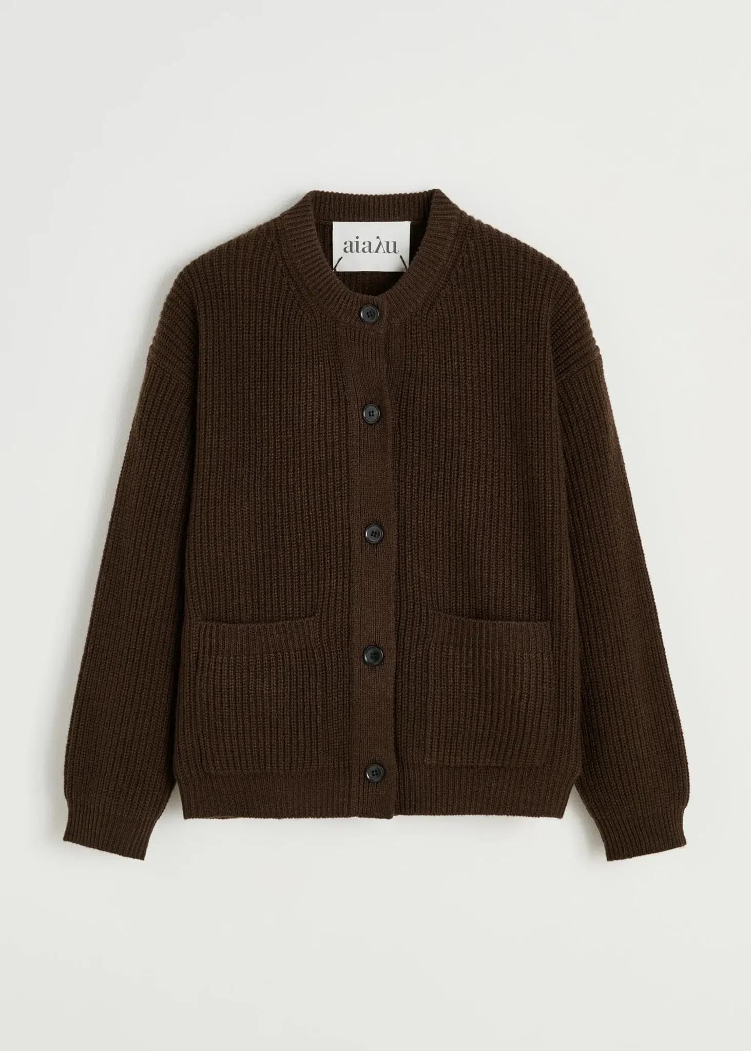 Aiayu / Bine Cardigan / Dark Brown — billede 1