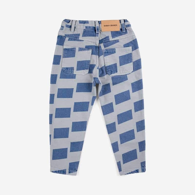 Bobo Choses / Checker all over denim pants — billede 2