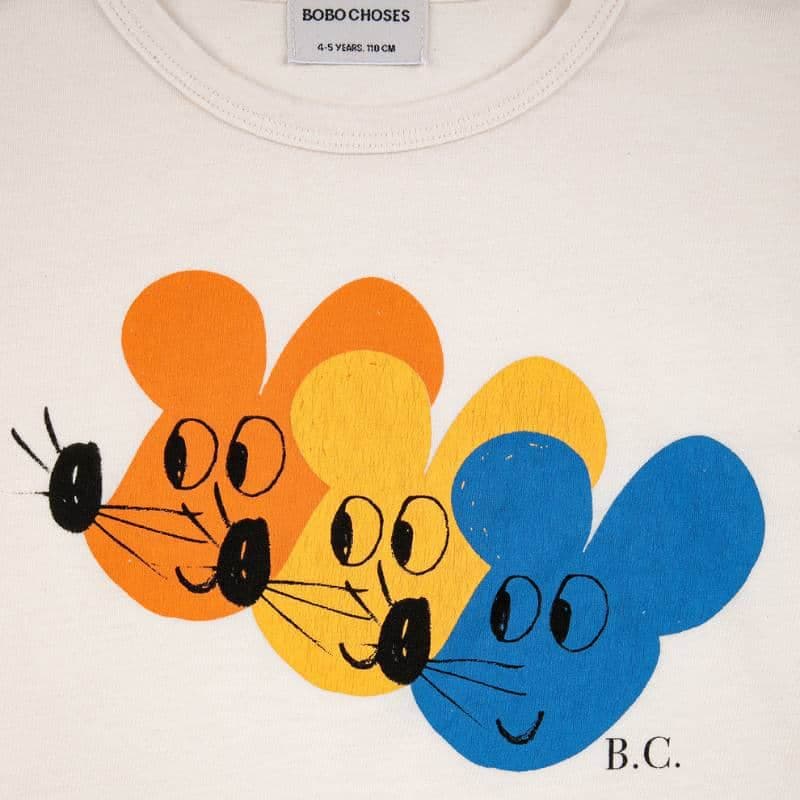Bobo Choses / Multicolor Mouse long sleece T-shirt — billede 2