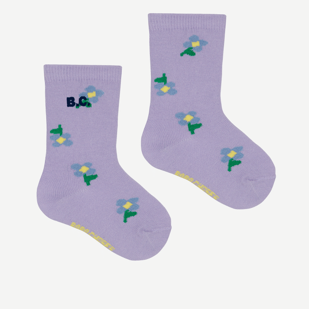 Bobo Choses — Bobo Choses / Baby Strømper / lilla blomster