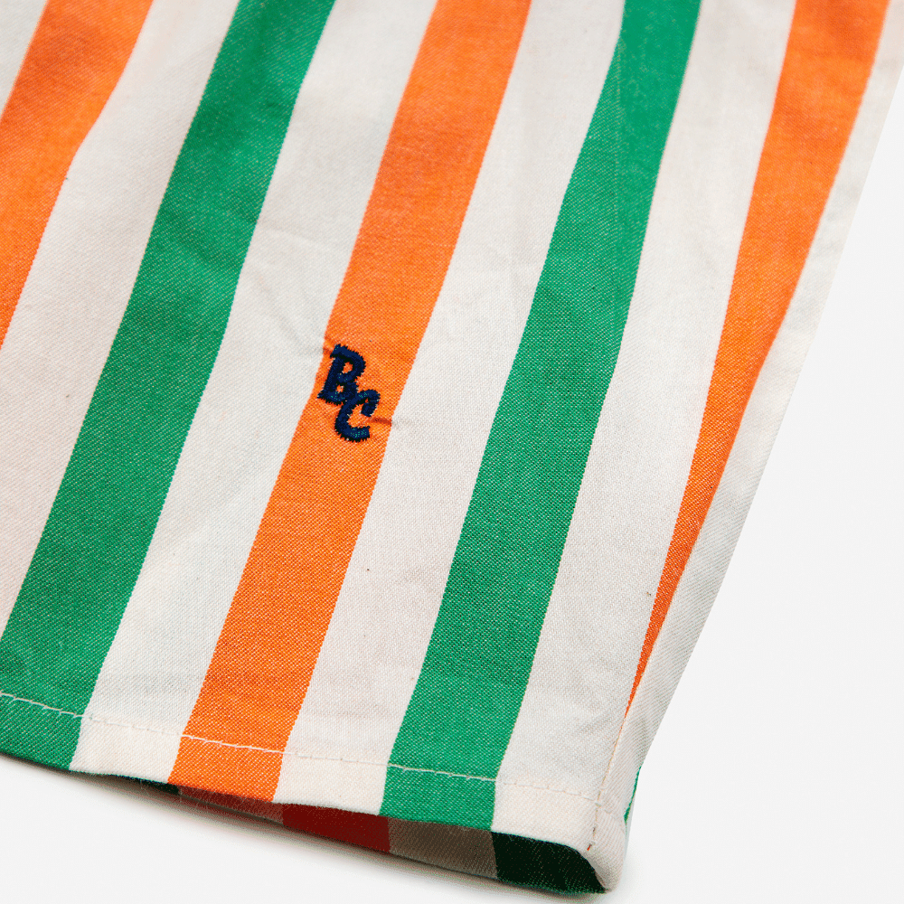 Bobo Choses / Baby Stribede Shorts / orange grøn — billede 2