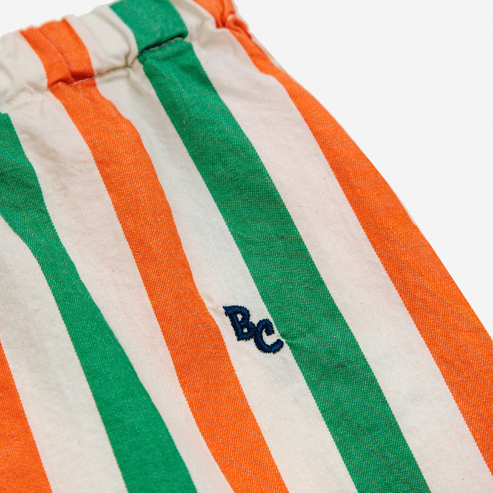 Bobo Choses / Baby Stribede Bukser / orange grøn — billede 2