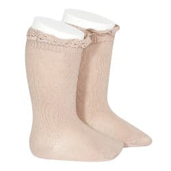 Cóndor Knee Socks Lace Edging