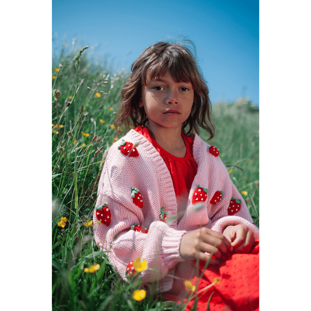 Daily Brat / Jordbær cardigan / lyserød — billede 1
