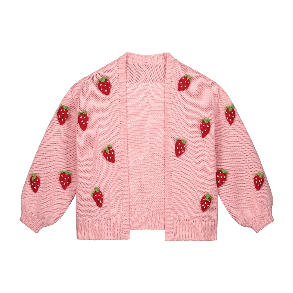 Daily Brat / Jordbær cardigan / lyserød — billede 2