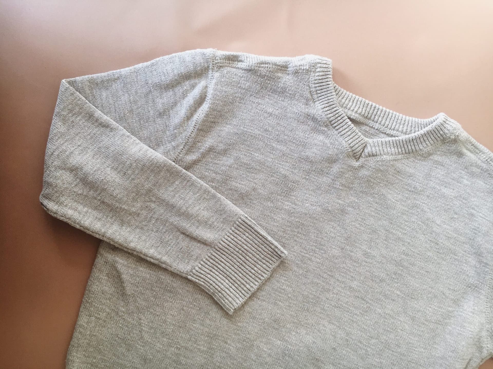 Cotton V-neck Sweater — billede 3