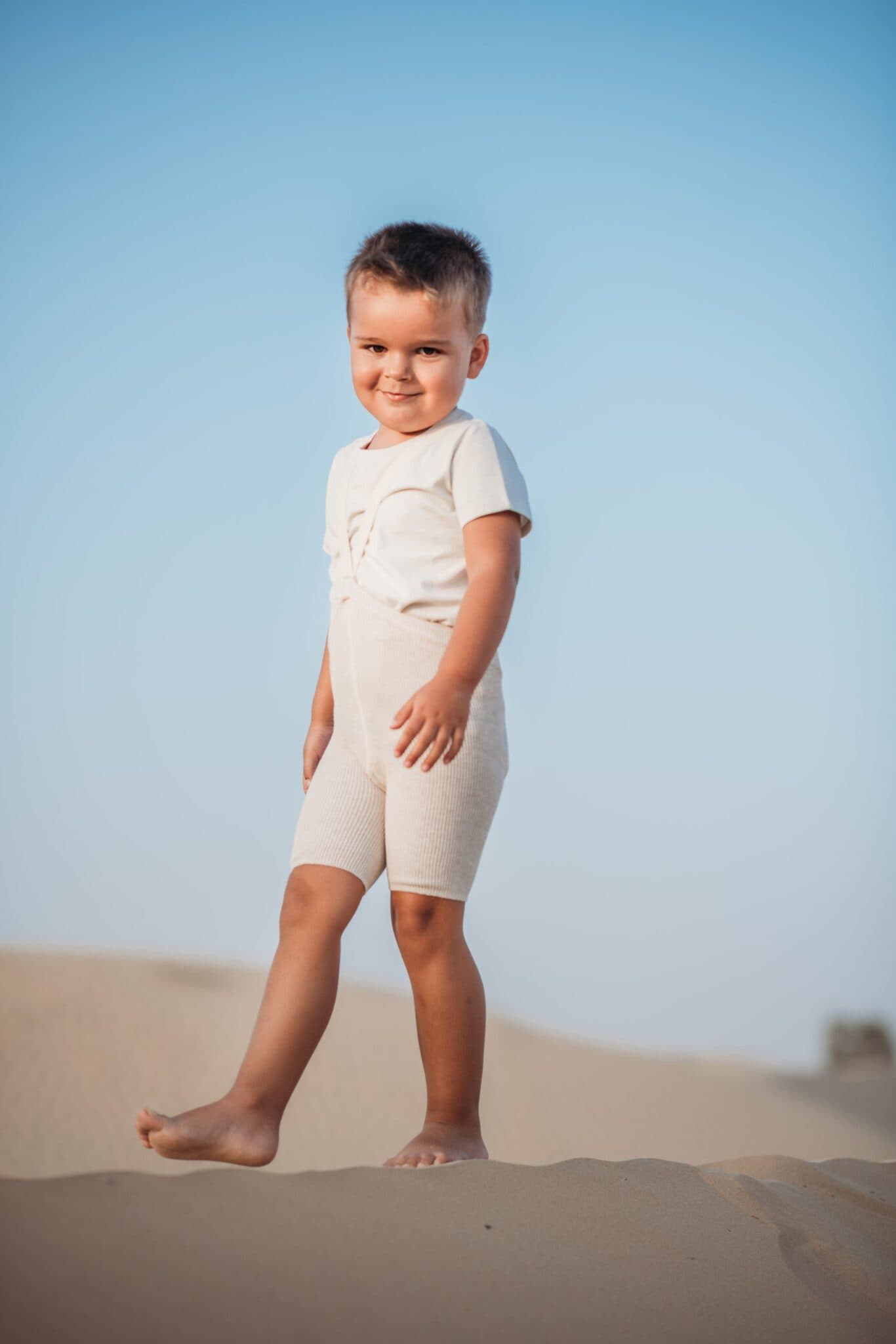 Silly Silas / Retro Rib Shorts - Cream blend — billede 3