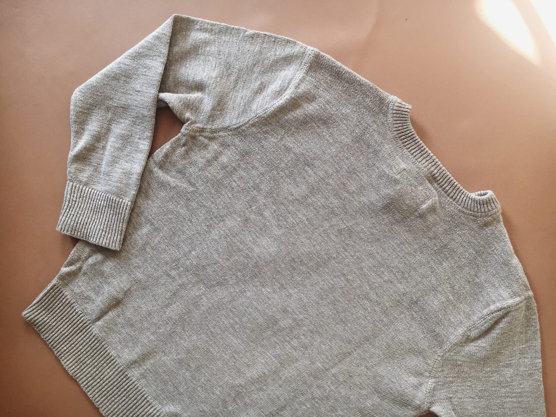 Cotton V-neck Sweater — billede 4
