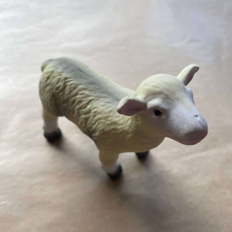Green Rubber Toys / Bondegårdsdyr / Lam — billede 2