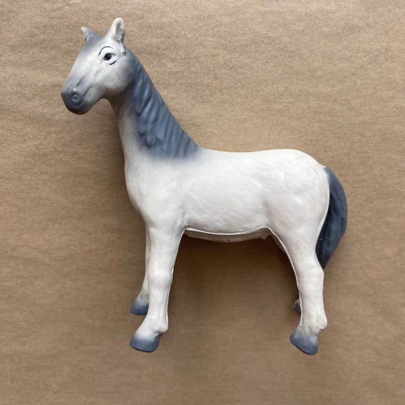 Green Rubber Toys / Bondegårdsdyr / Lille hest — billede 1