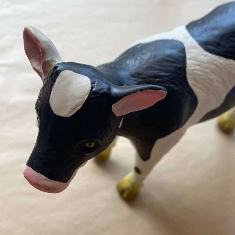 Green Rubber Toys / Bondegårdsdyr / Ko — billede 2