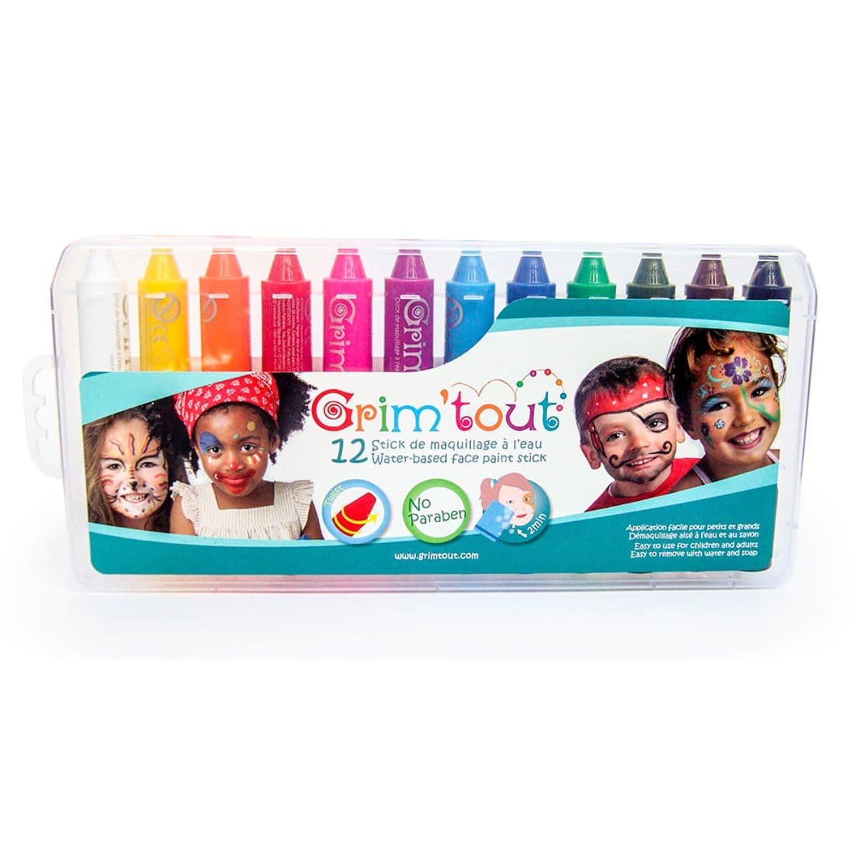 Grim'tout / Ansigtsmaling / 12 pak — billede 1