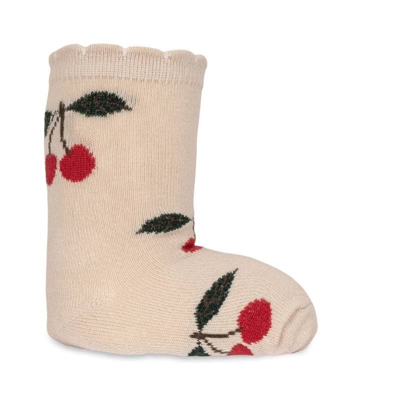 Konges Sløjd / 2 pak strømper med cherry print — billede 3