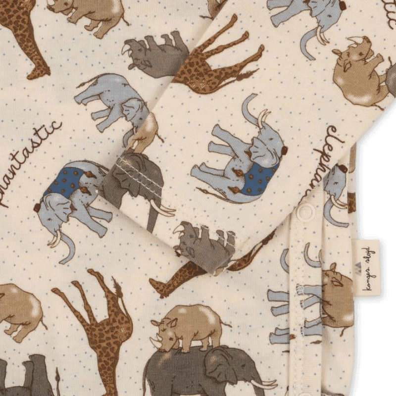 Konges Sløjd / Basis nyfødt body / Elephantastic — billede 4