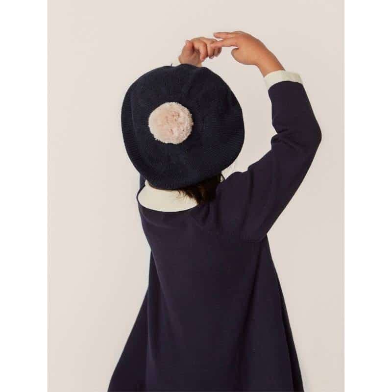 Konges Sløjd / Venton Strik kjole / Navy — billede 3