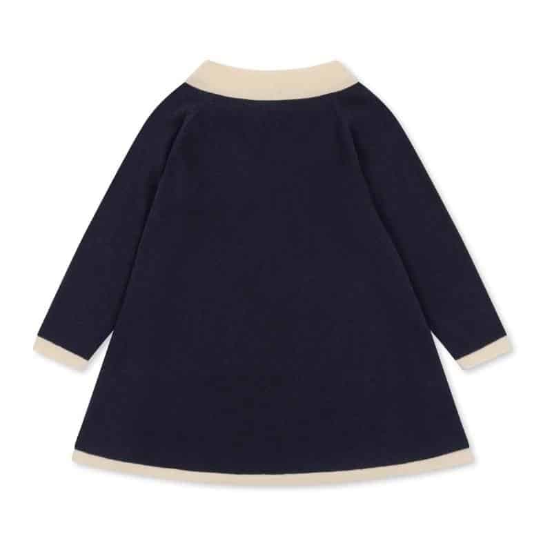 Konges Sløjd / Venton Strik kjole / Navy — billede 6