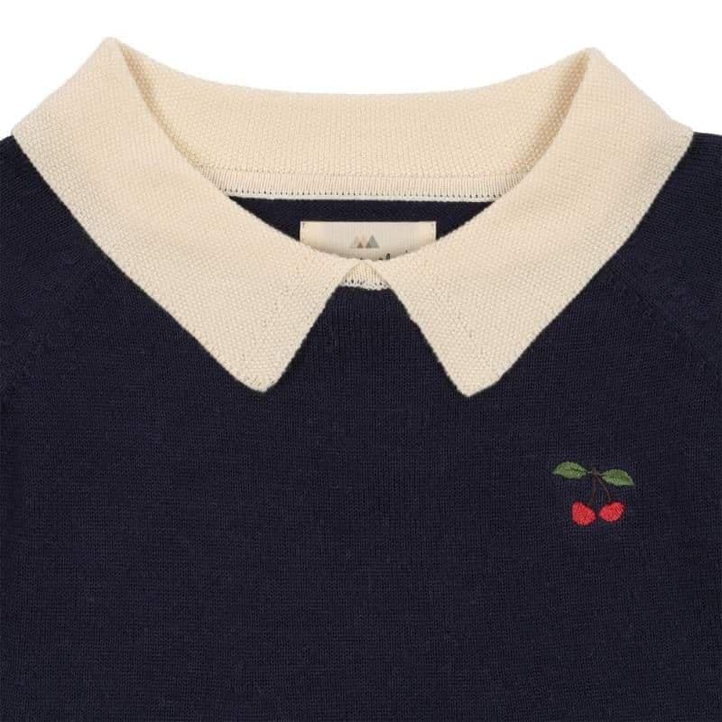 Konges Sløjd / Venton Strik kjole / Navy — billede 5