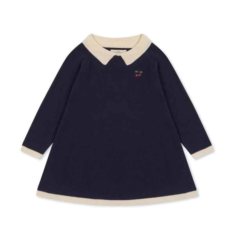 Konges Sløjd / Venton Strik kjole / Navy — billede 4