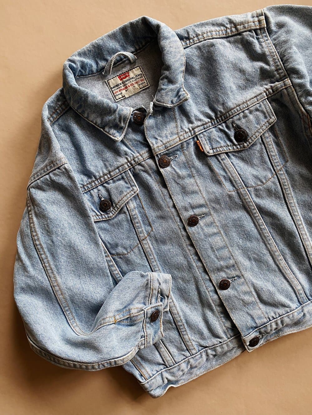 Vintage Levi’s Light Wash Denim Jacket — billede 4
