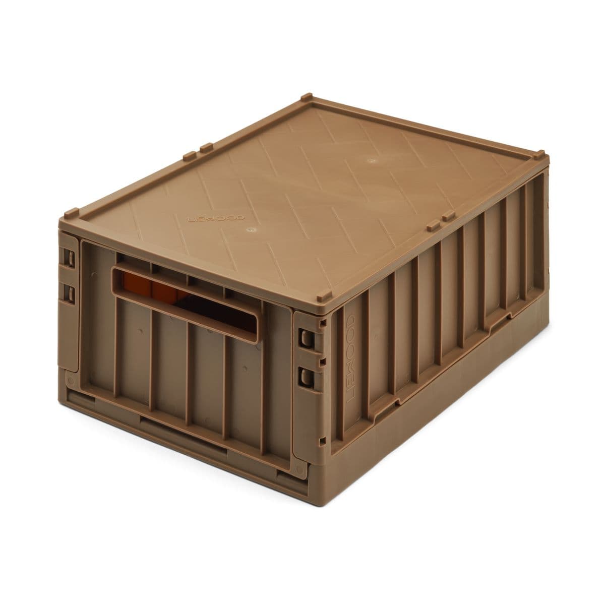 Liewood / Weston Medium Opbevaringskasse m låg 2-stk pecan — billede 1