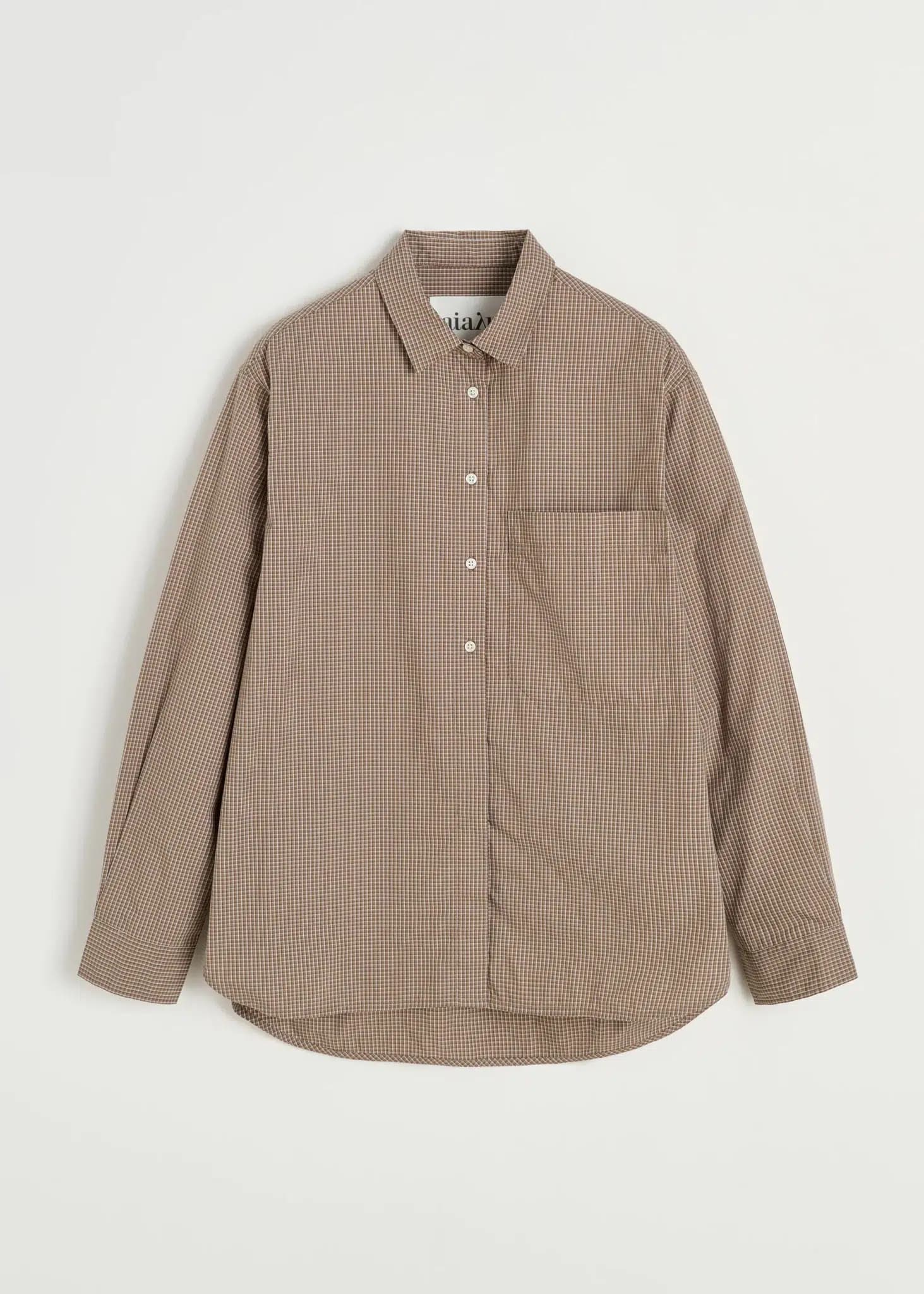 Aiayu / Lynette Shirt Check / Mix Fossil — billede 2