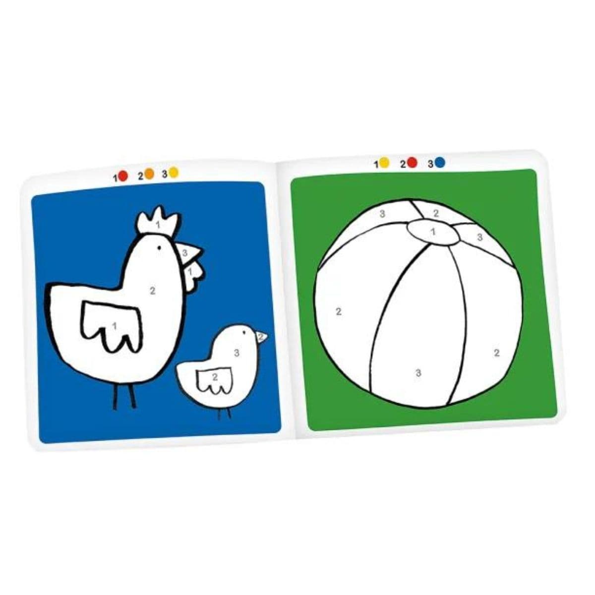 Moulin Roty / Malebog / Farv efter numre 1-6 — billede 2