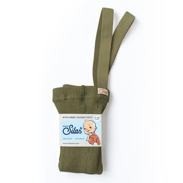 Silly Silas / Strømpebukser med seler - Olive — billede 2