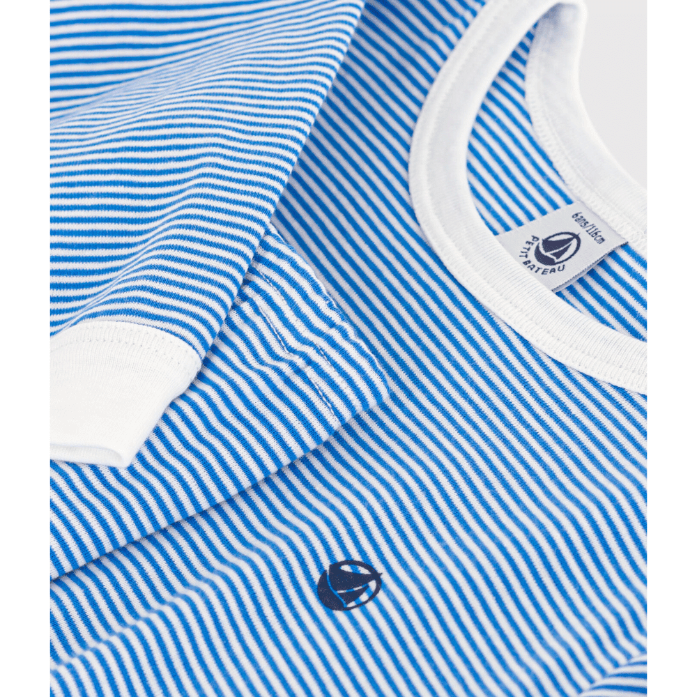 Petit Bateau / Nattøj / blå striber — billede 3