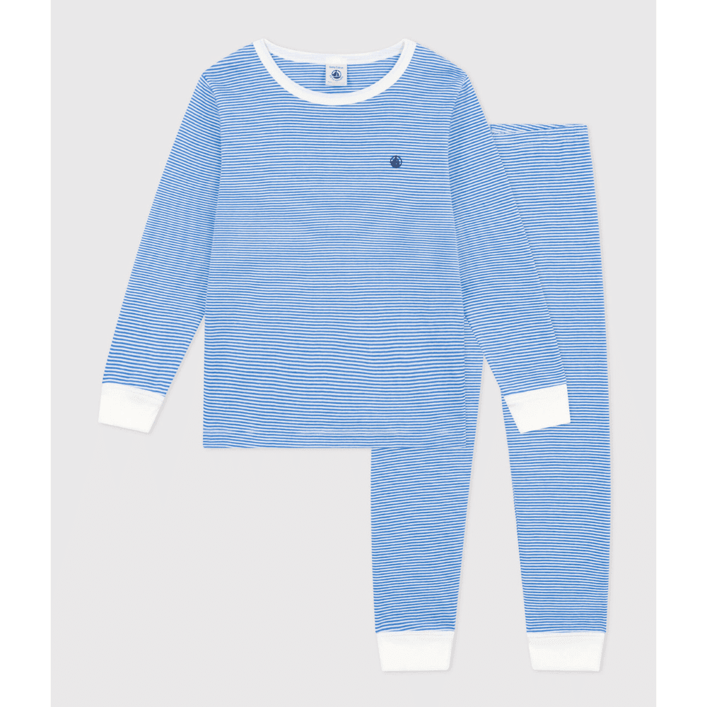 Petit Bateau / Nattøj / blå striber — billede 1