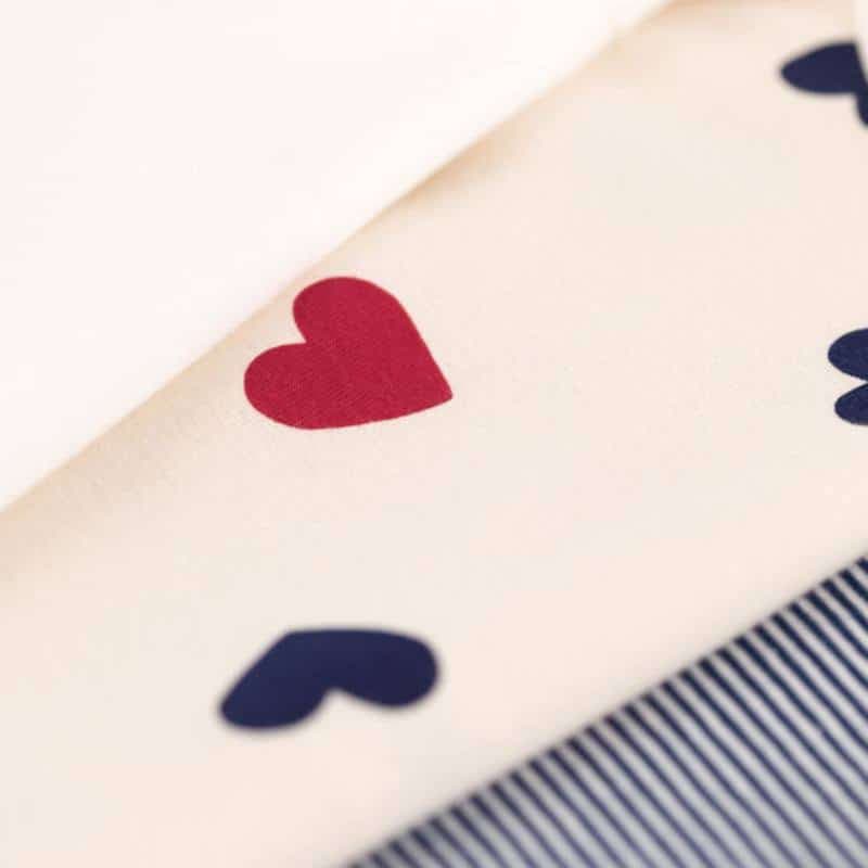 Petit Bateau / 3 pak langærmet body / multi hjerter — billede 2