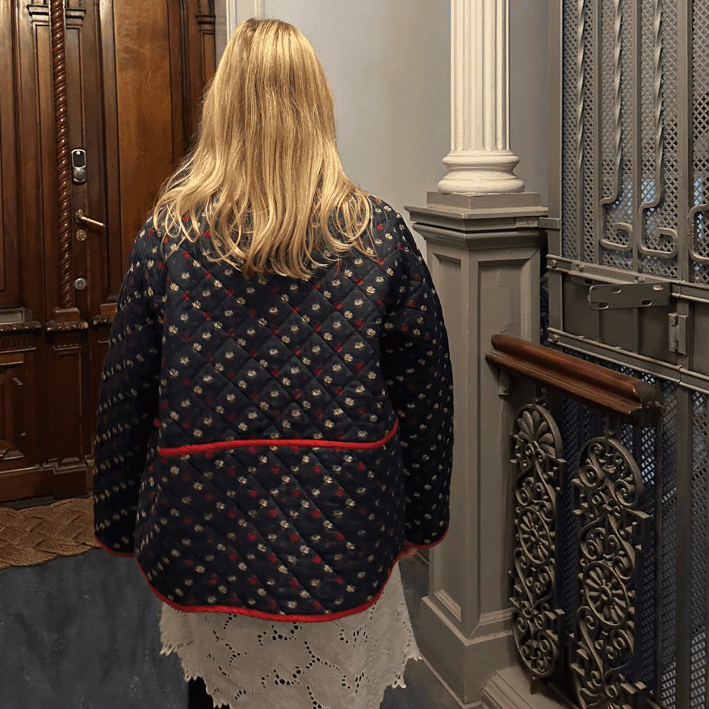 Sissel Edelbo / Adriane Quilted Jakke / Navy — billede 4
