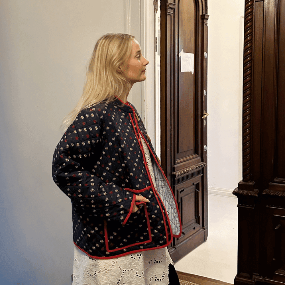 Sissel Edelbo / Adriane Quilted Jakke / Navy — billede 5