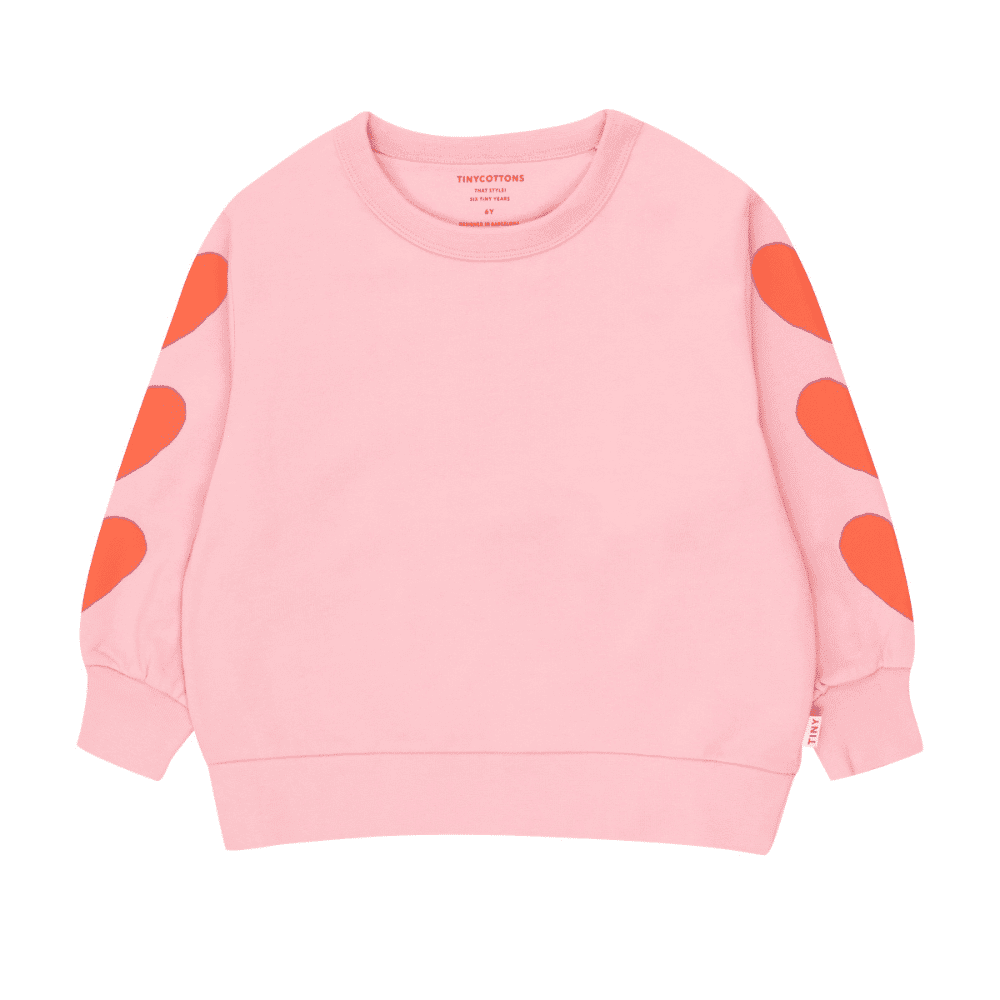 Tiny Cottons / Hjerte Sweatshirt / pink — billede 1