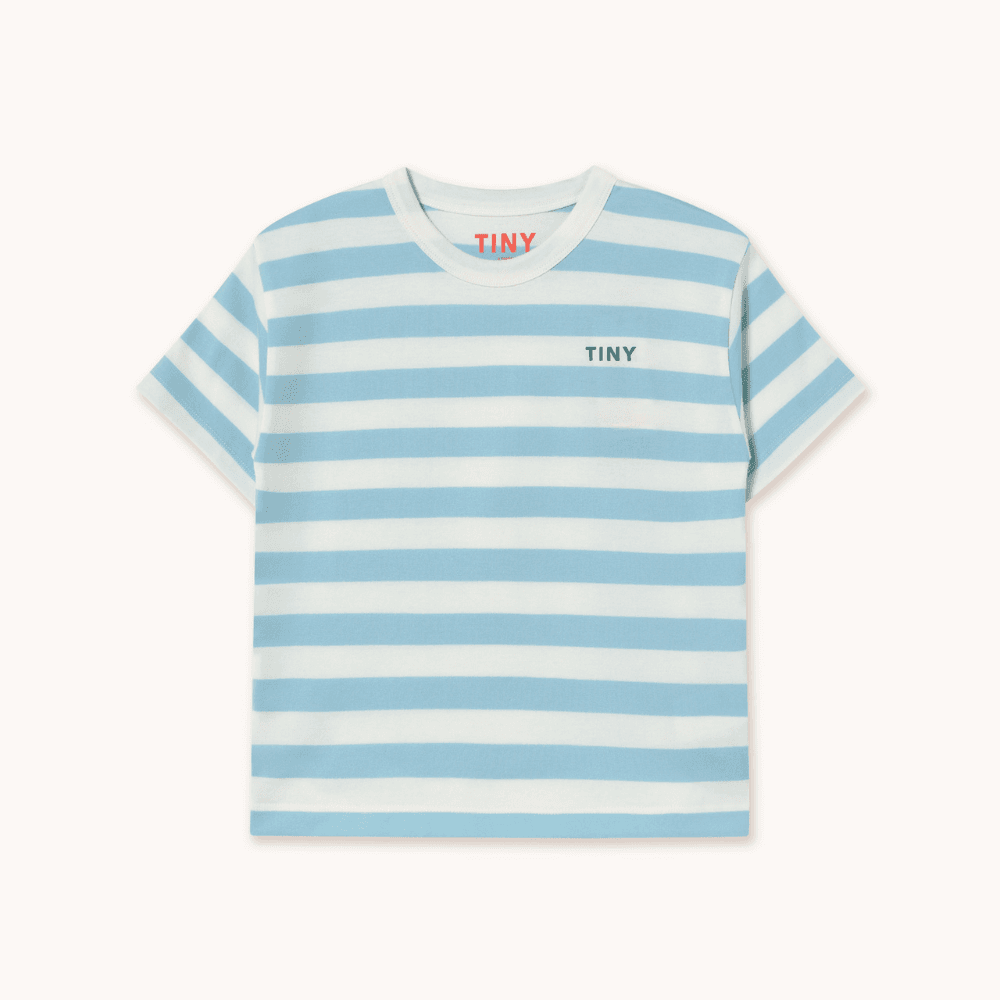Tiny Cottons / Stribet T-shirt / Lyseblå — billede 1