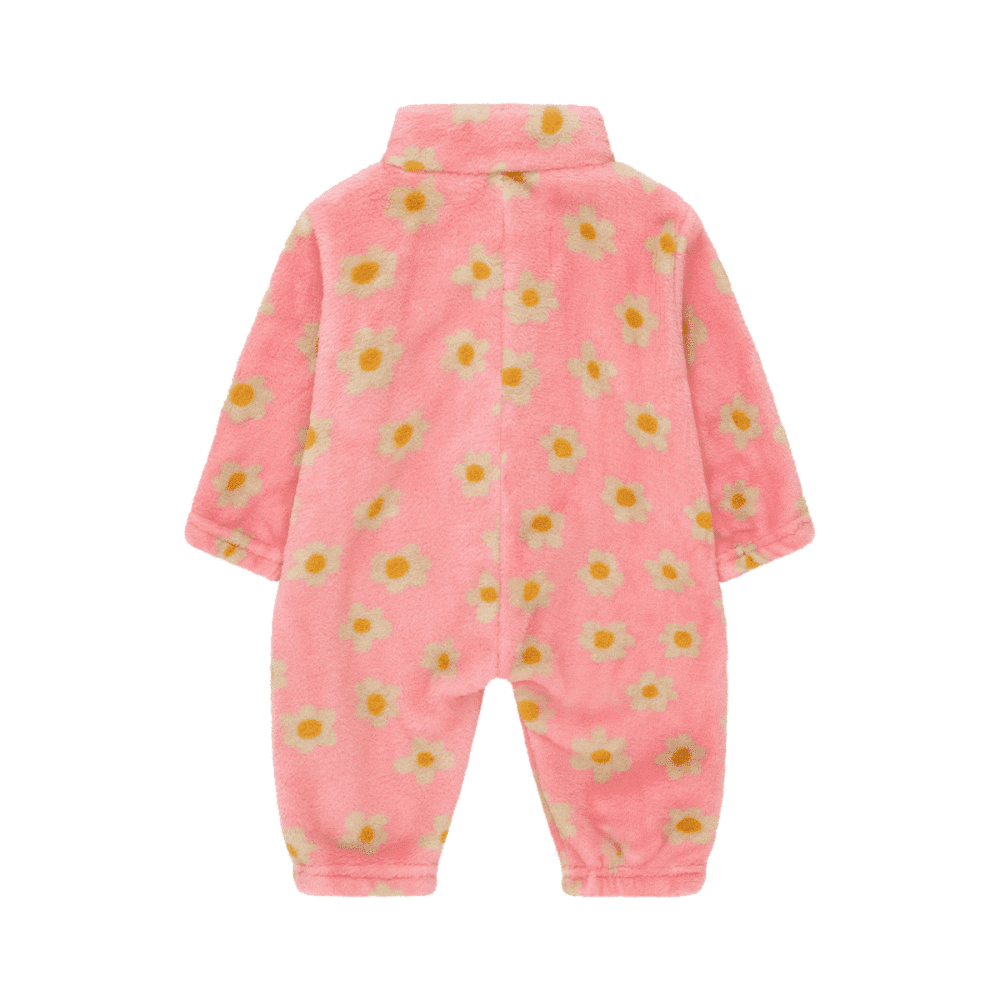 Tiny Cottons / Fleece Heldragt med margueritter / Lyserød — billede 2