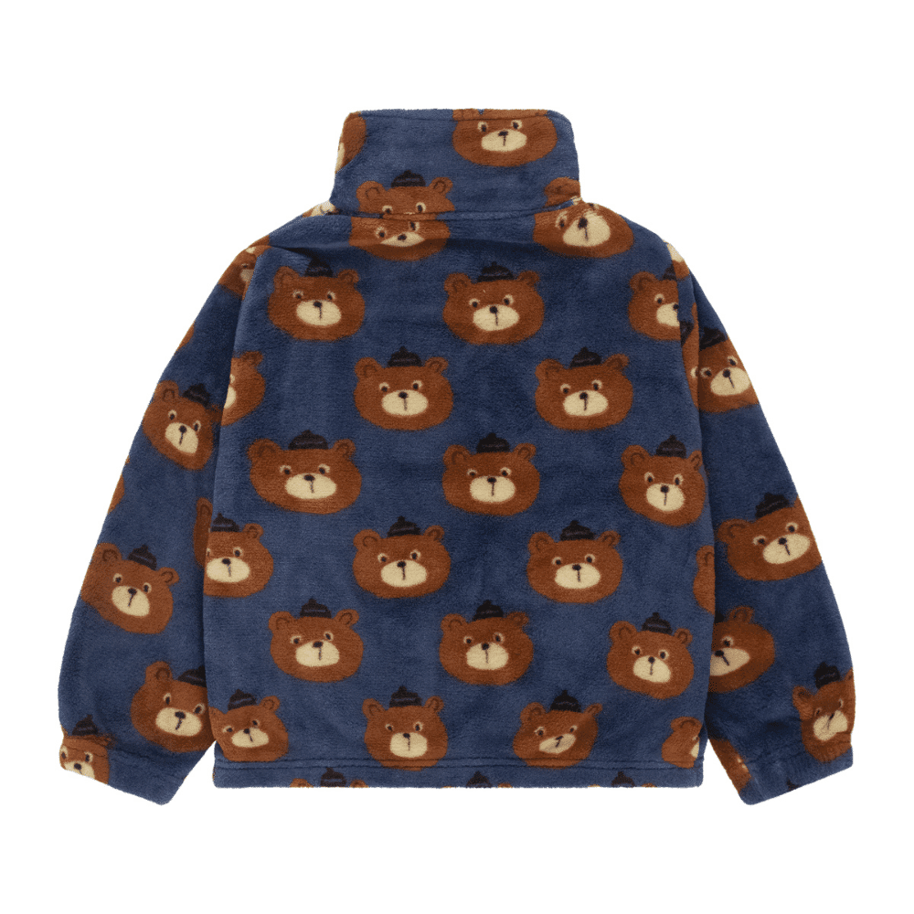 Tiny Cottons / Fleece jakke med bjørne / Blå — billede 2
