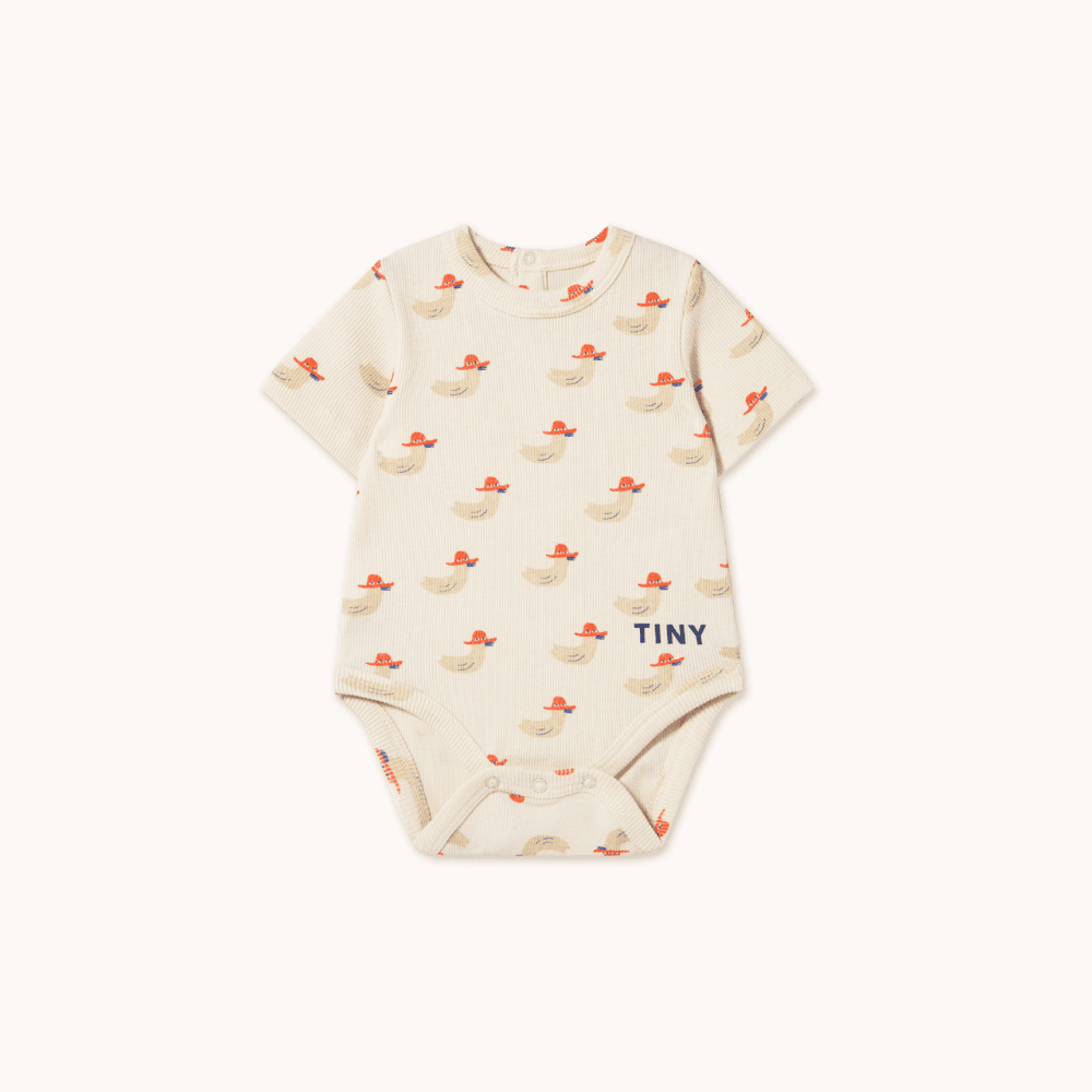 Tiny Cottons / Kortærmet Rib Body / Ænder — billede 1
