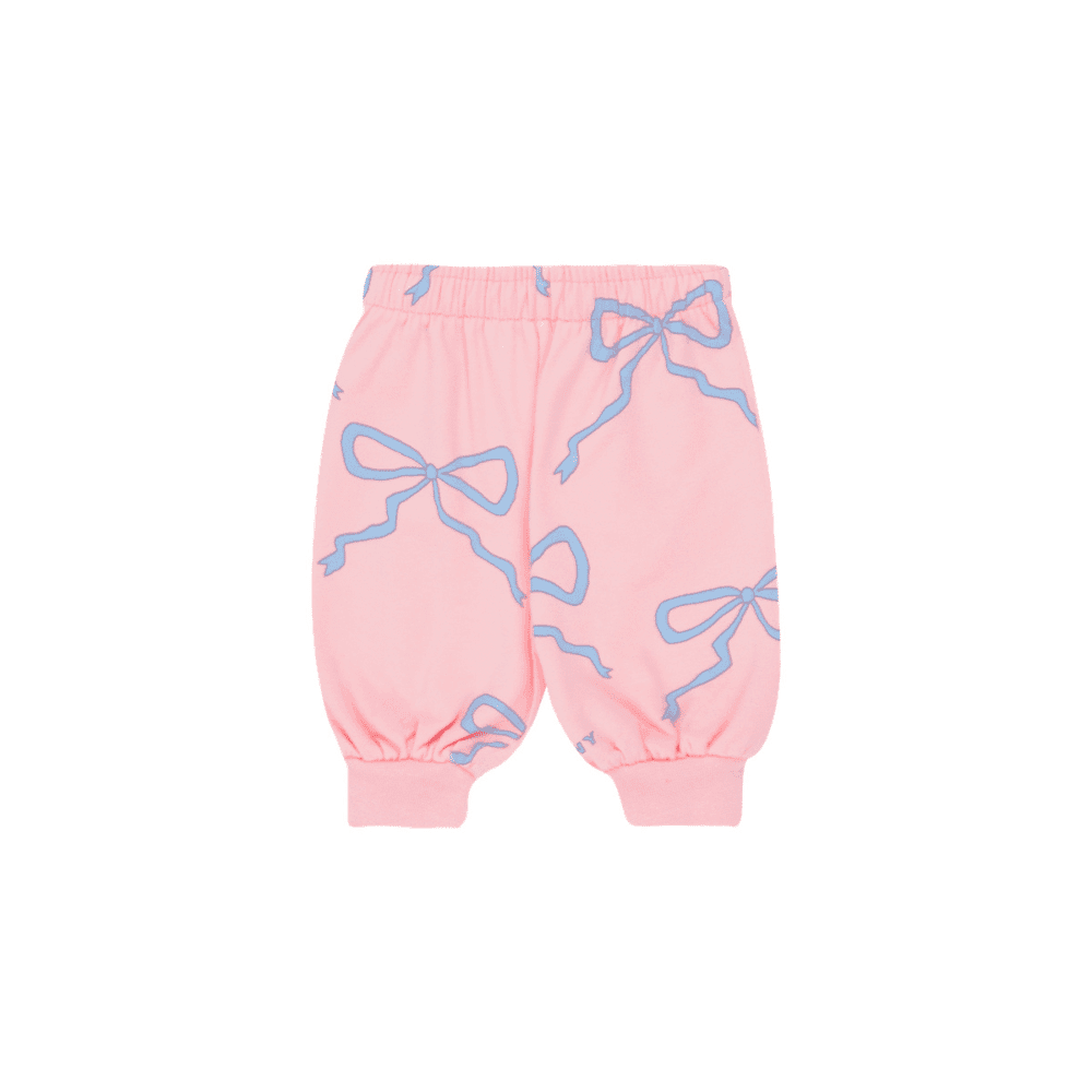 Tiny Cottons / Baby Sweatpants med sløjfer / Lyserød — billede 1