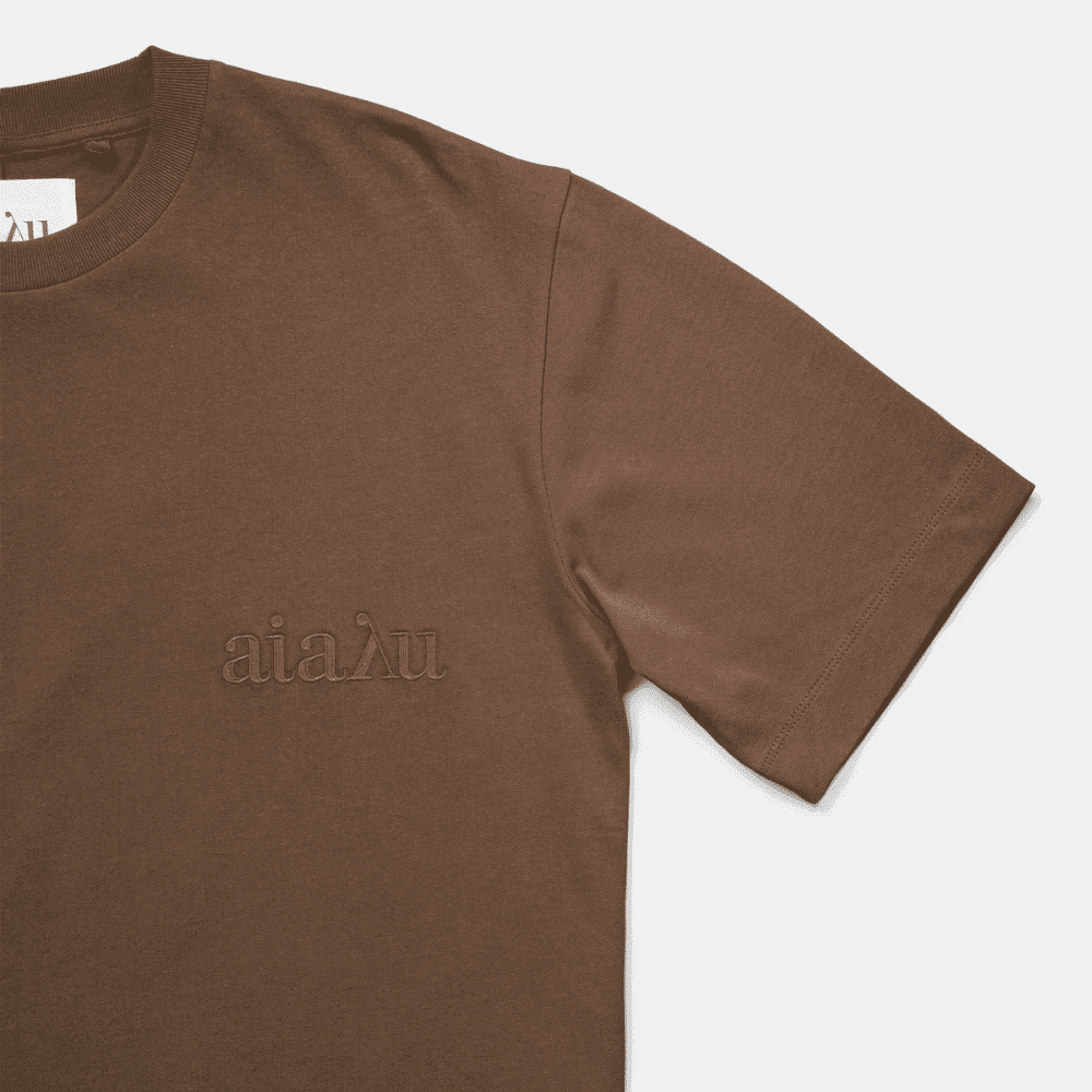 Aiayu / Lou Circular Tee / Coffee — billede 3
