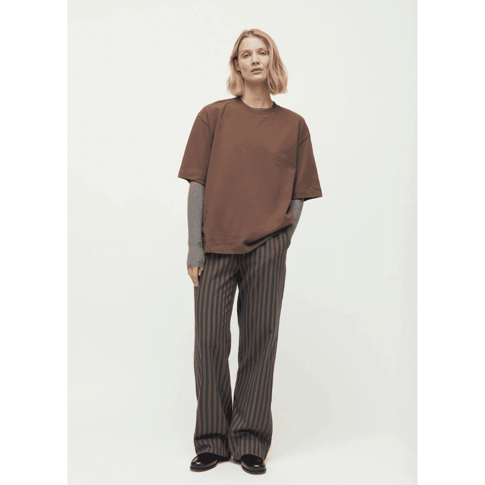 Aiayu / Lou Circular Tee / Coffee — billede 2