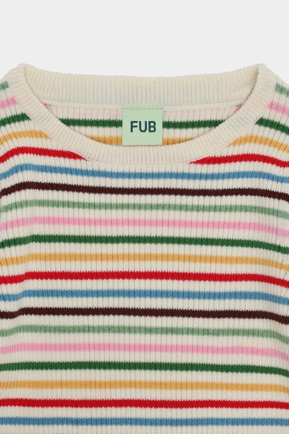FUB / Rib Bluse / Multi Striber — billede 2