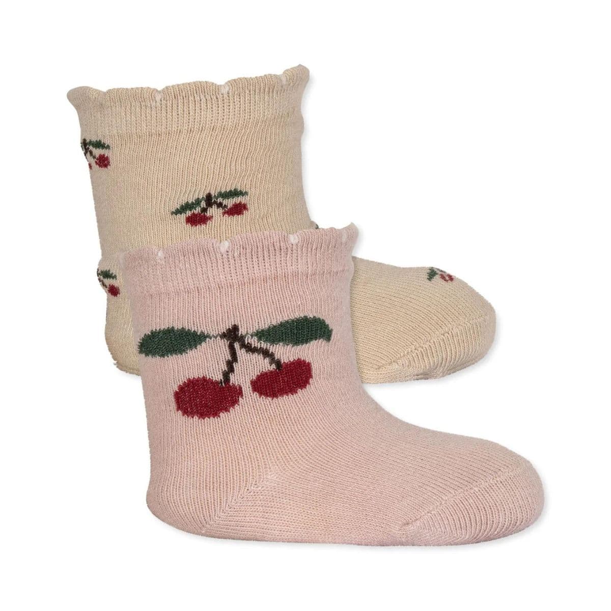 Konges Sløjd / 2 pak strømper med cherry print — billede 5