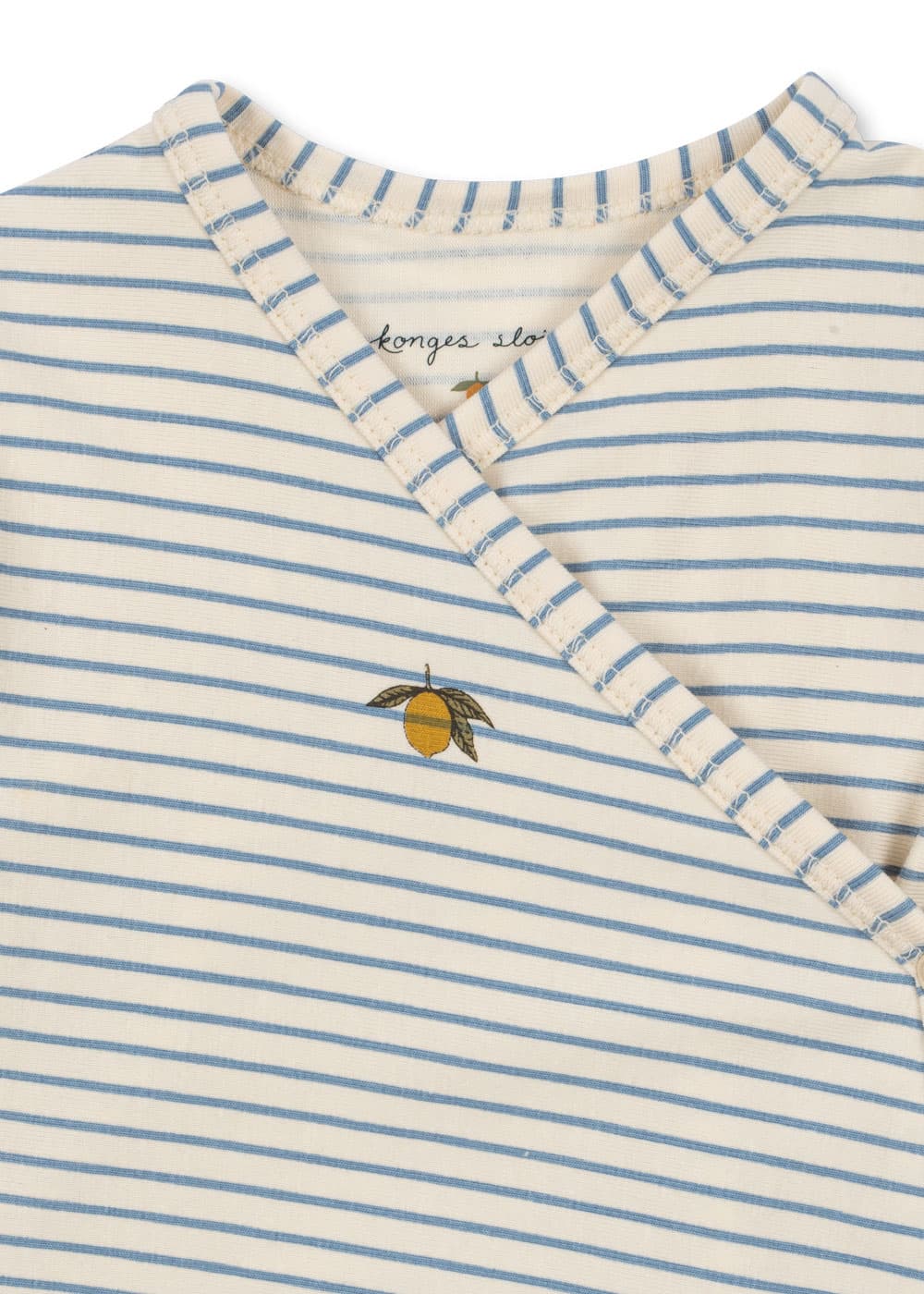 Konges Sløjd / Basic newborn body / Stripe Bluie — billede 3