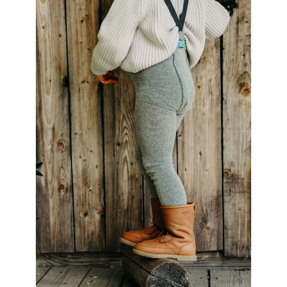 Silly Silas / Uld tights uden fødder - granite — billede 1